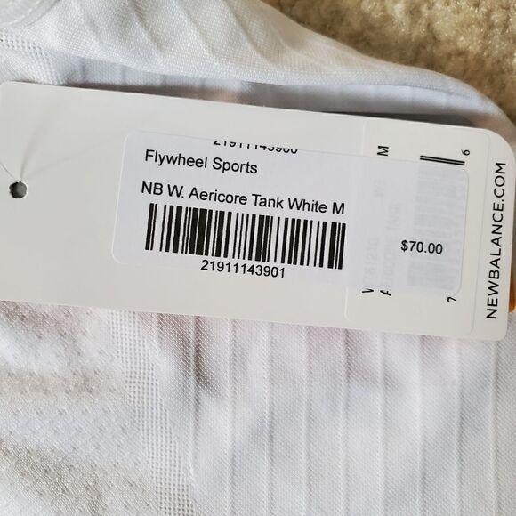 NEW BALANCE For Flywheel White Tank - Picture 15 of 15